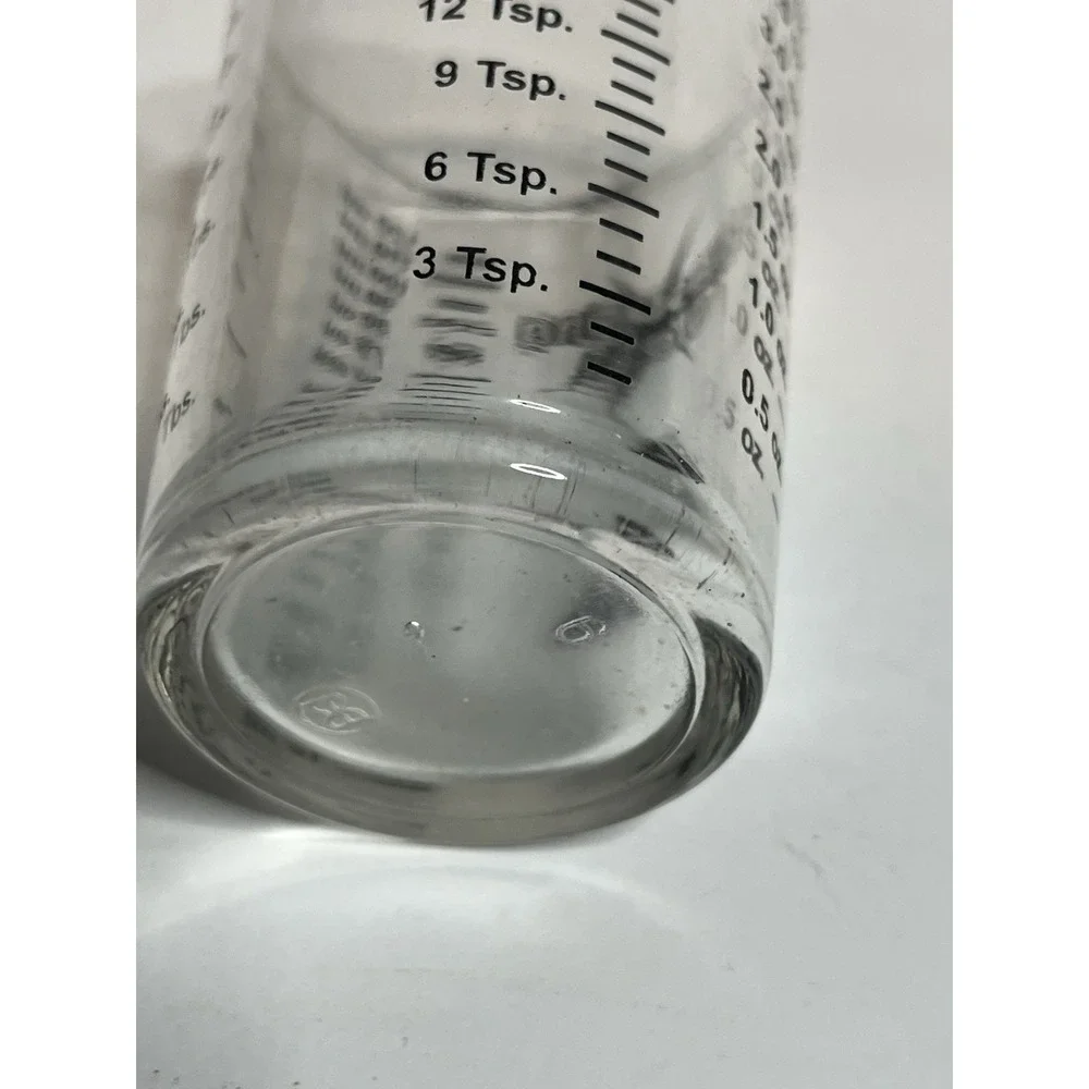 Arrow Measuring Glass Cup 4 oz 8 TSP 24 tsp Black Letters